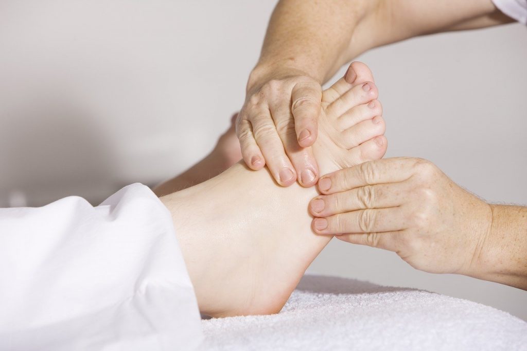 physiotherapy, foot massage, massage